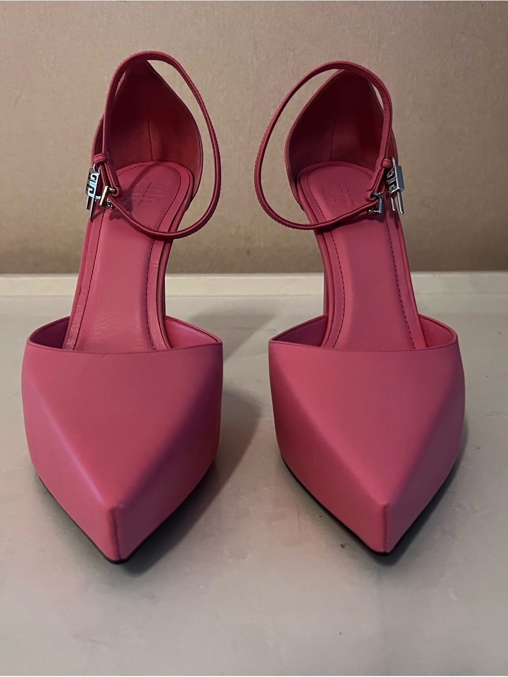 Givenchy G-lock Platform Heels Pink - Picture 3 of 10